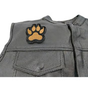 Canine Paw Print Iron On Patch