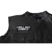 I will not comply Iron on Morale Patch