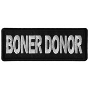 CP 4x1.5 Inch Boner Donor Embroidered Patch