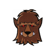 Wacky Wolf Patch - 2.9x3.5 Inch