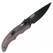 Endorser Black and Brown G10 Handle Folding Knife