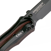 Endorser Black and Brown G10 Handle Folding Knife