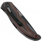 Endorser Black and Brown G10 Handle Folding Knife