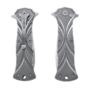 Tighe Dye Folding Knife with Belt Buckle and Money Clip
