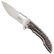 Ikoma Fossil Drop Point Blade Folding Knife