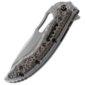 Ikoma Fossil Drop Point Blade Folding Knife