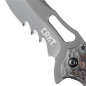 Ikoma Fossil Drop Point Blade Folding Knife