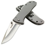 Drifter Stainless Steel Handle Folding Knife