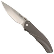 Argus Satin Plain Blade Folding Knife