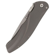 Argus Satin Plain Blade Folding Knife