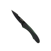 CRKT Gallagher BadgerOutBurst Fire Safe Green Black Razor-Sharp Edge
