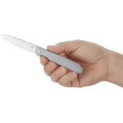 Facet Folding Knife - Stainless steel, secure frame lock, easy assisted opening 