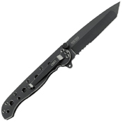 M16 Tanto 3 Inch Half Serrated Blade Folding Knife