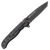 M16 EDC Tanto Half Serrated Blade Folding Knife