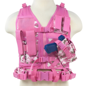 NcStar VISM Children's Tactical Vest - Pink Camo