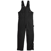 Duck Insulated Bib Overalls - Black