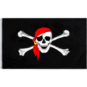 Pirate Flag Red Scarf