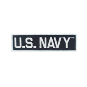 US Navy Tab Patch - Black/White