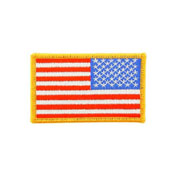Patch-Flag USA Rectangle Gold