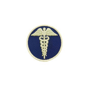 Patch 3 Inch Medic Caduceus Blue White