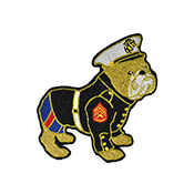 Patch USMC Black Bulldog
