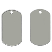 Dog Tag Dull Stainless Steel 
