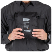 5.11 Black TacDry Rain Shell Jacket - Medium
