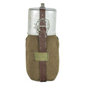 ROMANIAN ALUMINUM CANTEEN W/FELT COVER