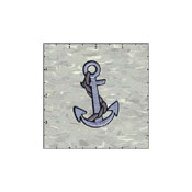 Anchor in Silver Left Patch