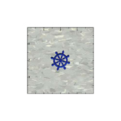 Captains Wheel Blue Patch