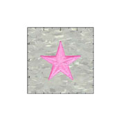 Fuzzy Dude Star Solid 2.5 Inches Neon Pink