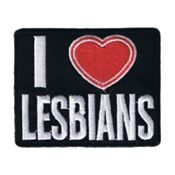 2.75 Inch I Heart Lesbians Patch