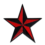 2 Inch Star 3-D Red Patch