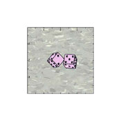 Dice Twill Pink 1.75 Inches Patch