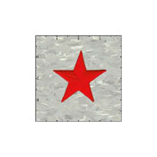 Star Solid 2.5 Inches Red Patch