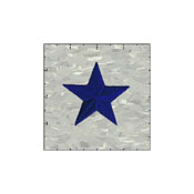 Star Solid 2.5 Inches Blue Patch