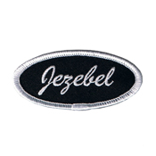 Fuzzy Dude Jezebel Name Tag Patch