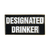 Enamel Pin Designated Drinker - 1 Inch