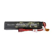 Gens Ace 1000mAh 3S 25C 11.1V Airsoft Battery with Deans Plug