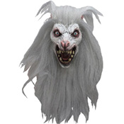 White Moon Wolf Costume Mask