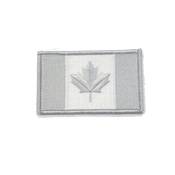 Large Winter Grey Canada 3 3/8 x 2 Inch Patch Iron On