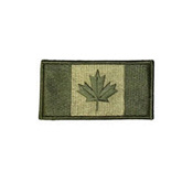 Medium Olive Canada 3 x 1 3/4 Inch Patch Iron On