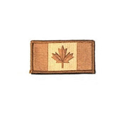 Medium Desert Canada 3 x 1 3/4 Inch Patch Hook and Loop Backing