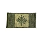Medium Olive Canada 3 x 1 3/4 Inch Patch Hook and Loop Backing