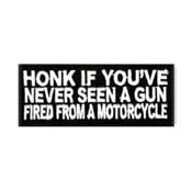 Sticker Honk If You Have Never Seen A Gun