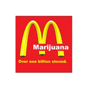 Sticker - Marijuana over one billion stoned