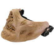 Zombie Skull Half Mask - TPU Plastic