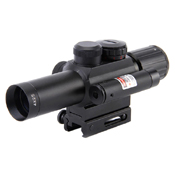 M6 4x25 Tactical Mil-Dot Rifle Scope w/ Laser