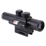 M6 4x25 Tactical Mil-Dot Rifle Scope w/ Laser