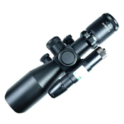 2.5-10x40 Tactical Laser Mil-Dot Rifle Scope